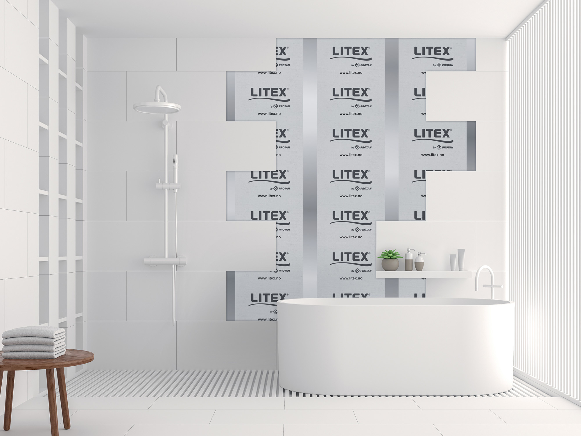Litex-membranplate-bad-vegg Litex-membranplate-bad-vegg
